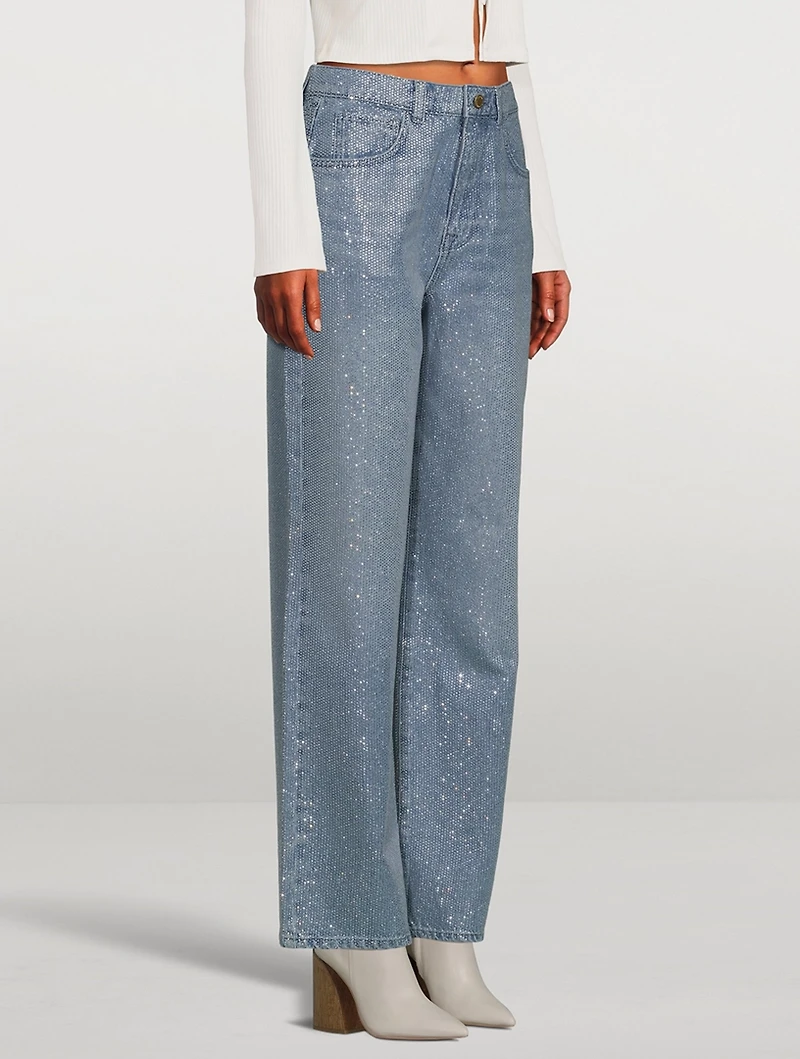Ms. Keaton High-Waisted Wide-Leg Jeans
