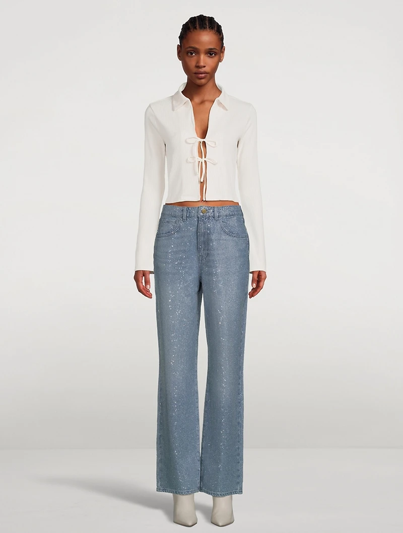 Ms. Keaton High-Waisted Wide-Leg Jeans