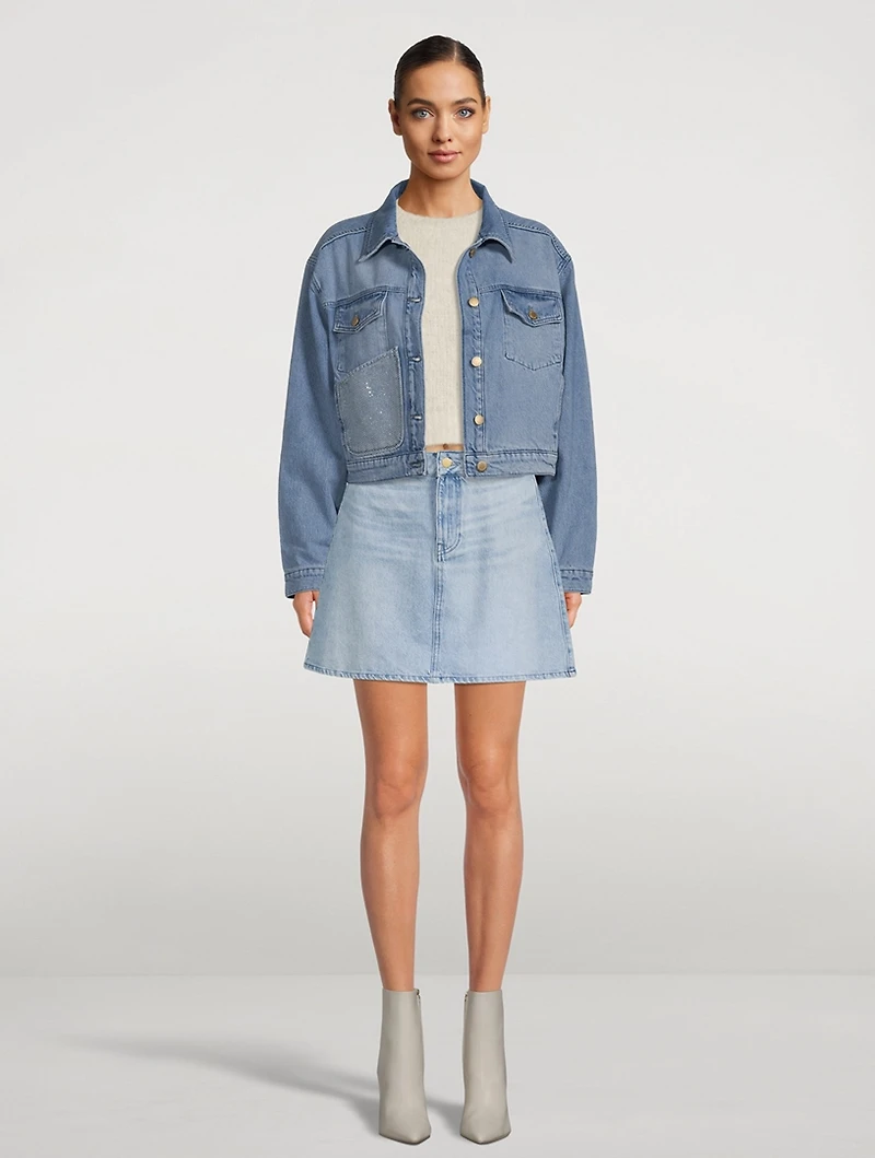 Ms. Cali Oversized Crop Cargo Jacket