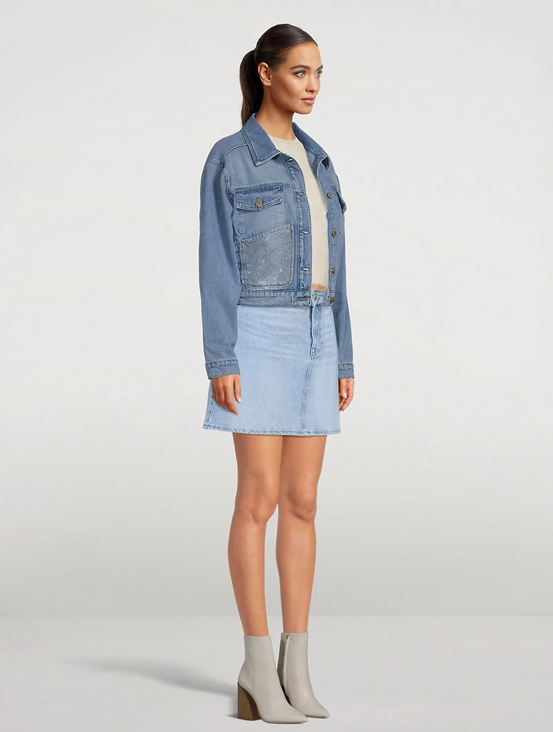 Ms. Cali Oversized Crop Cargo Jacket