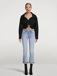 Le Crop Mini Bootcut Jeans