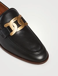 Kate Chain Leather Loafers
