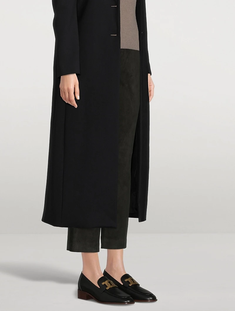 Kate Chain Leather Loafers
