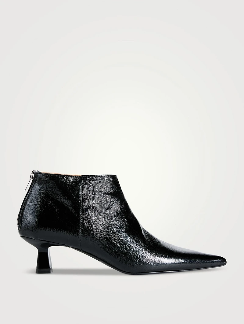 Patent Leather Ankle Boots