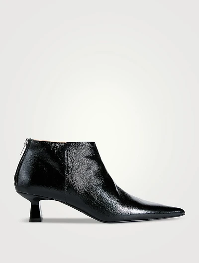 Patent Leather Ankle Boots