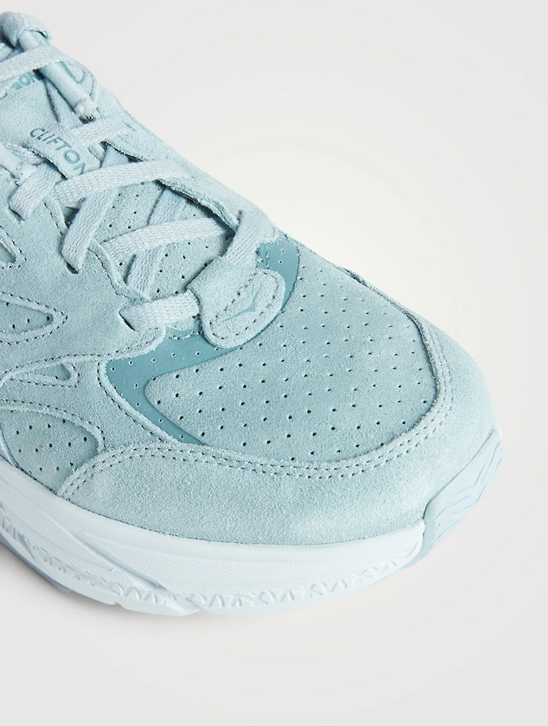 Clifton L Mesh And Suede Sneakers