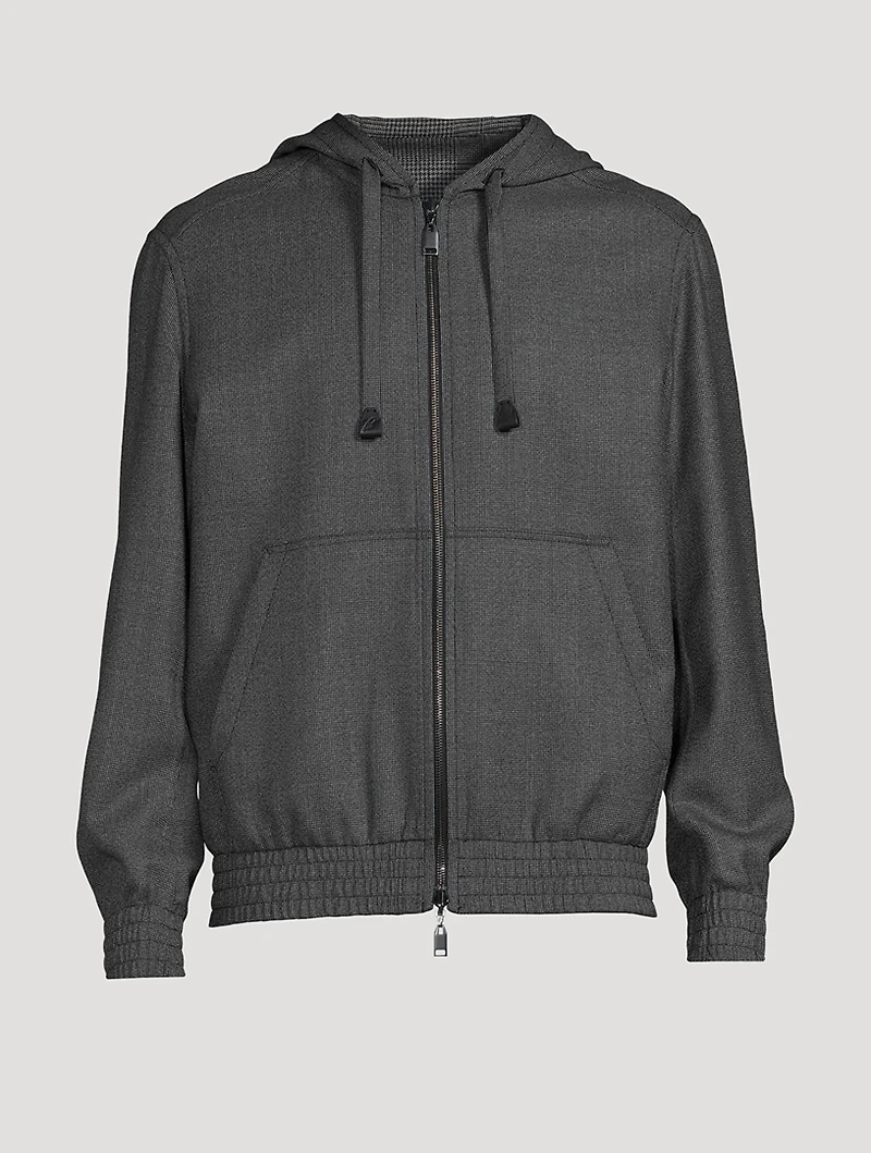 Wool Zip Hoodie