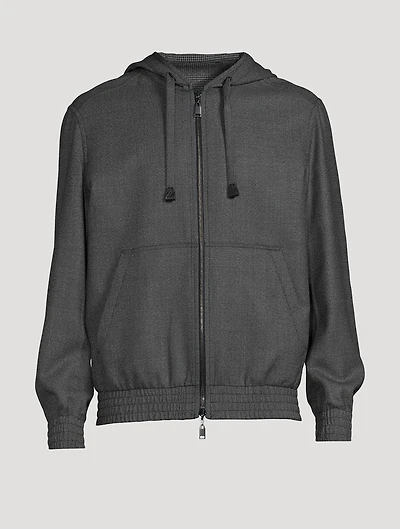 Wool Zip Hoodie