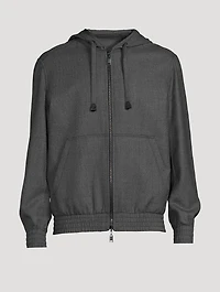 Wool Zip Hoodie