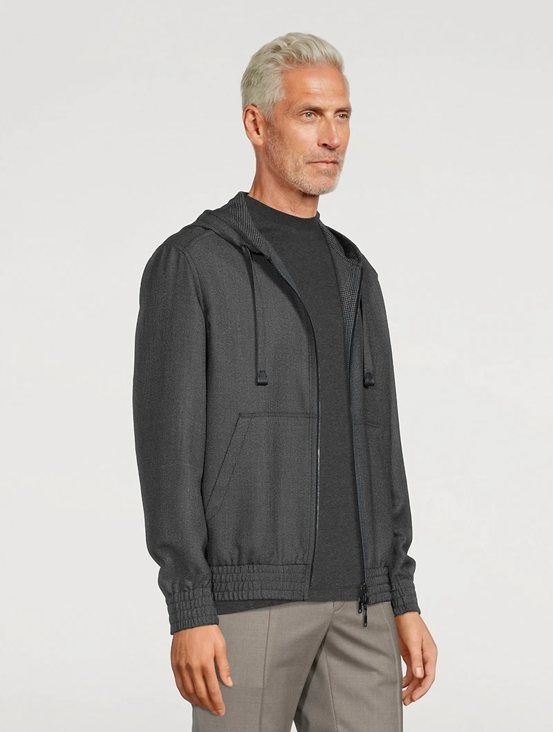 Wool Zip Hoodie