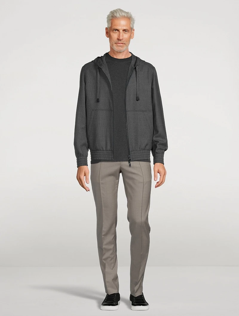 Wool Zip Hoodie