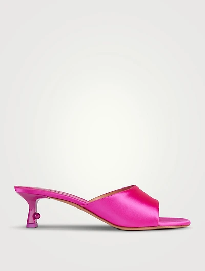 Lollipop Satin Mules