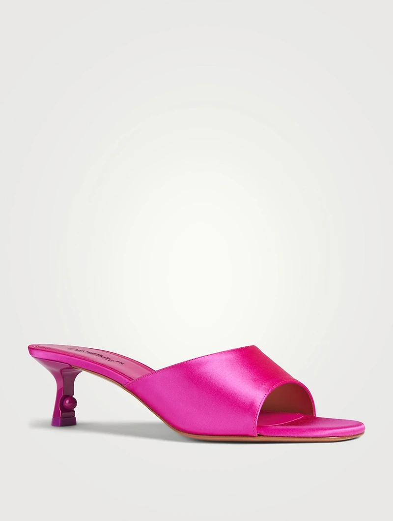 Lollipop Satin Mules