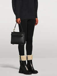 Betty Shearling-Trimmed PVC Heeled Rain Boots