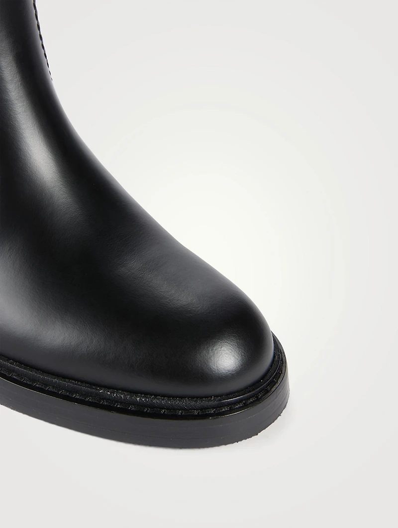 Barbour x Chloé Leather Riding Boots
