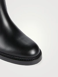 Barbour x Chloé Leather Riding Boots