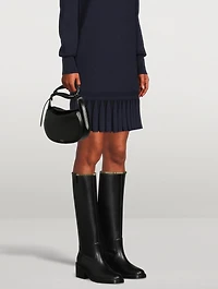 Barbour x Chloé Leather Riding Boots