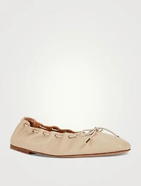 Oracia Leather Ballet Flats
