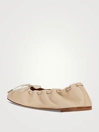 Oracia Leather Ballet Flats