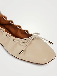 Oracia Leather Ballet Flats