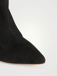 Genia Embellished Suede Ankle Boots