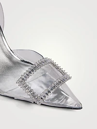 Glenda PVC And Metallic Leather Slingback Pumps