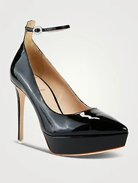 Gracie Patent Leather Platform Pumps