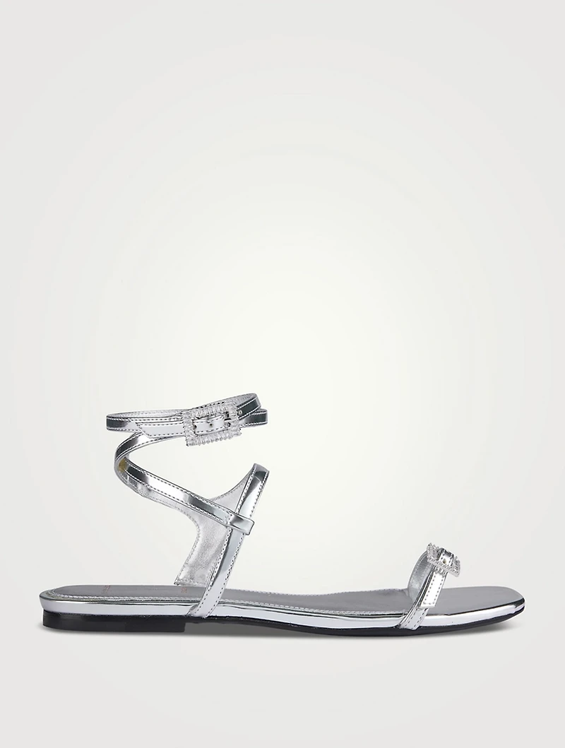 Sophie Metallic Leather Sandals