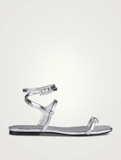 Sophie Metallic Leather Sandals