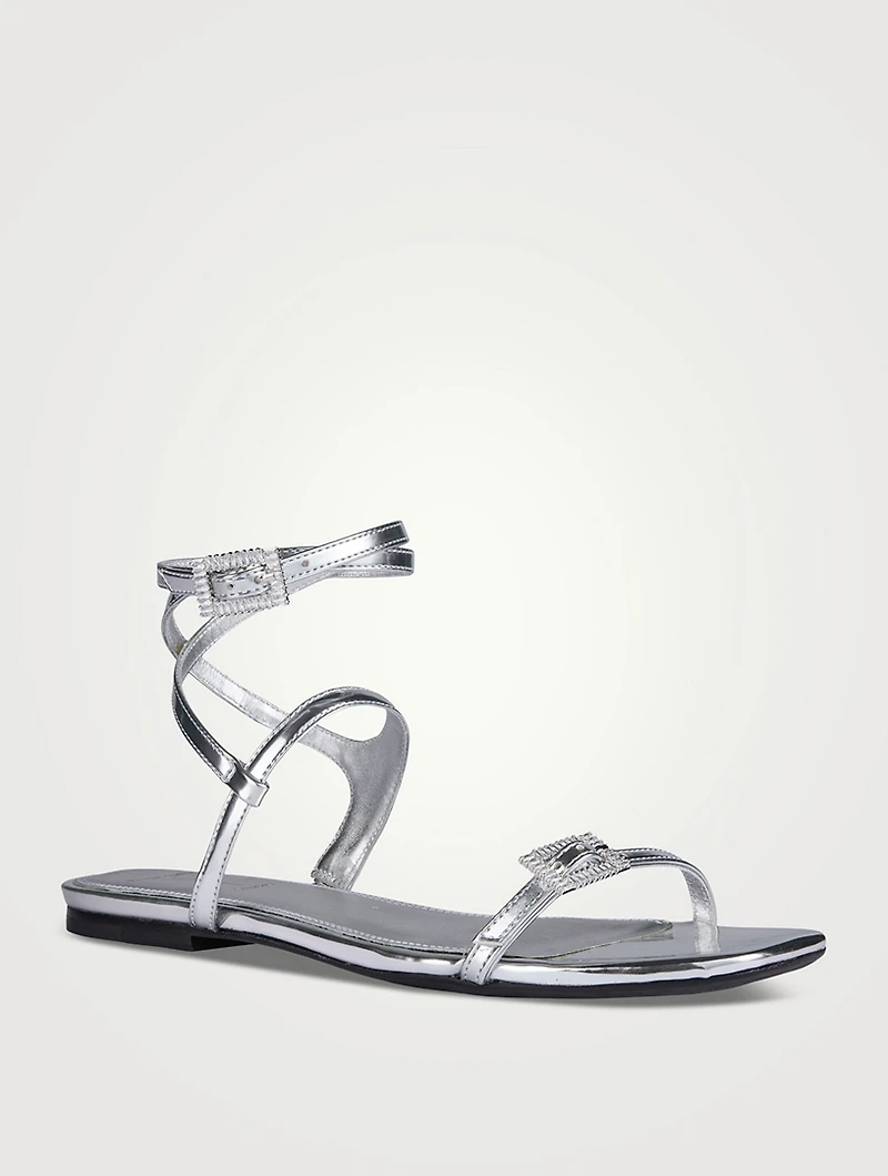 Sophie Metallic Leather Sandals