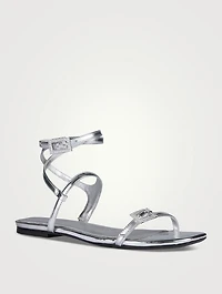 Sophie Metallic Leather Sandals