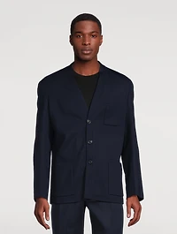 Wool Milano Stitch Jersey Jacket
