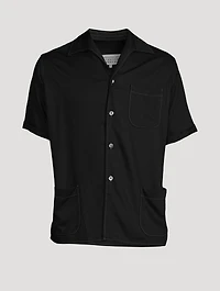 Rayon Twill Short-Sleeve Shirt