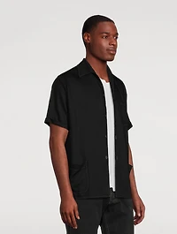 Rayon Twill Short-Sleeve Shirt