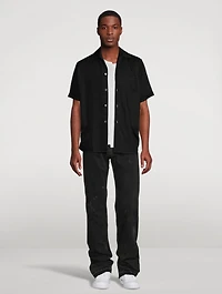 Rayon Twill Short-Sleeve Shirt