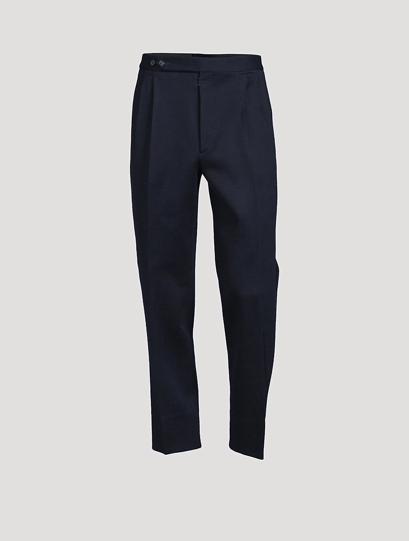 Wool Milano Stitch Jersey Pants