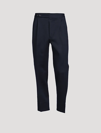 Wool Milano Stitch Jersey Pants
