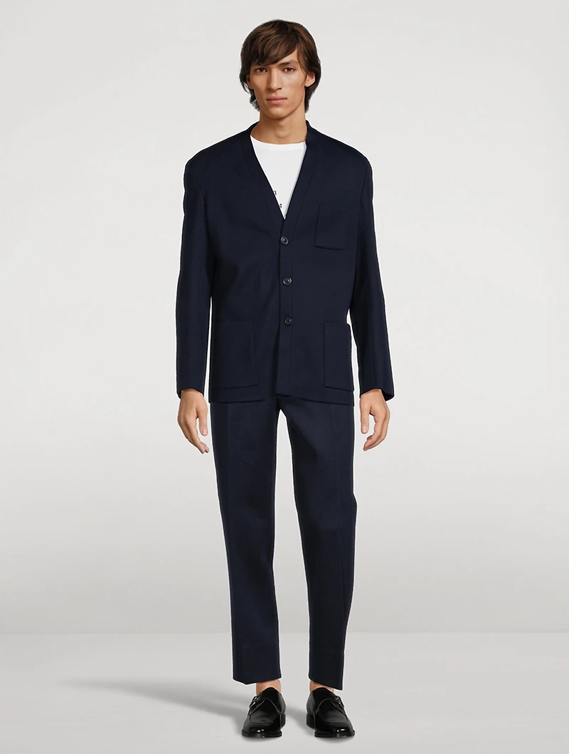 Wool Milano Stitch Jersey Pants