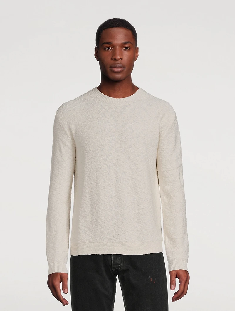 Boucle Long-Sleeve Sweater
