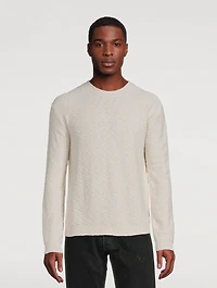 Boucle Long-Sleeve Sweater