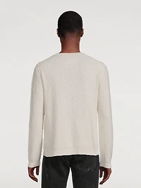 Boucle Long-Sleeve Sweater