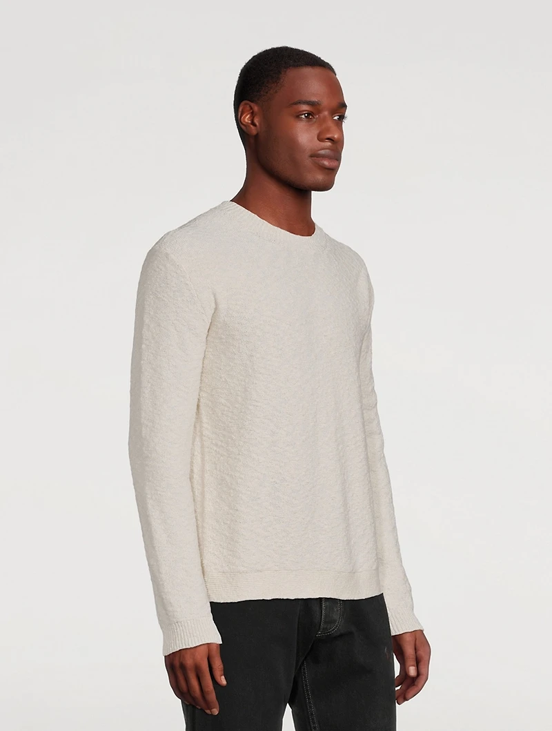 Boucle Long-Sleeve Sweater