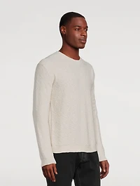 Boucle Long-Sleeve Sweater