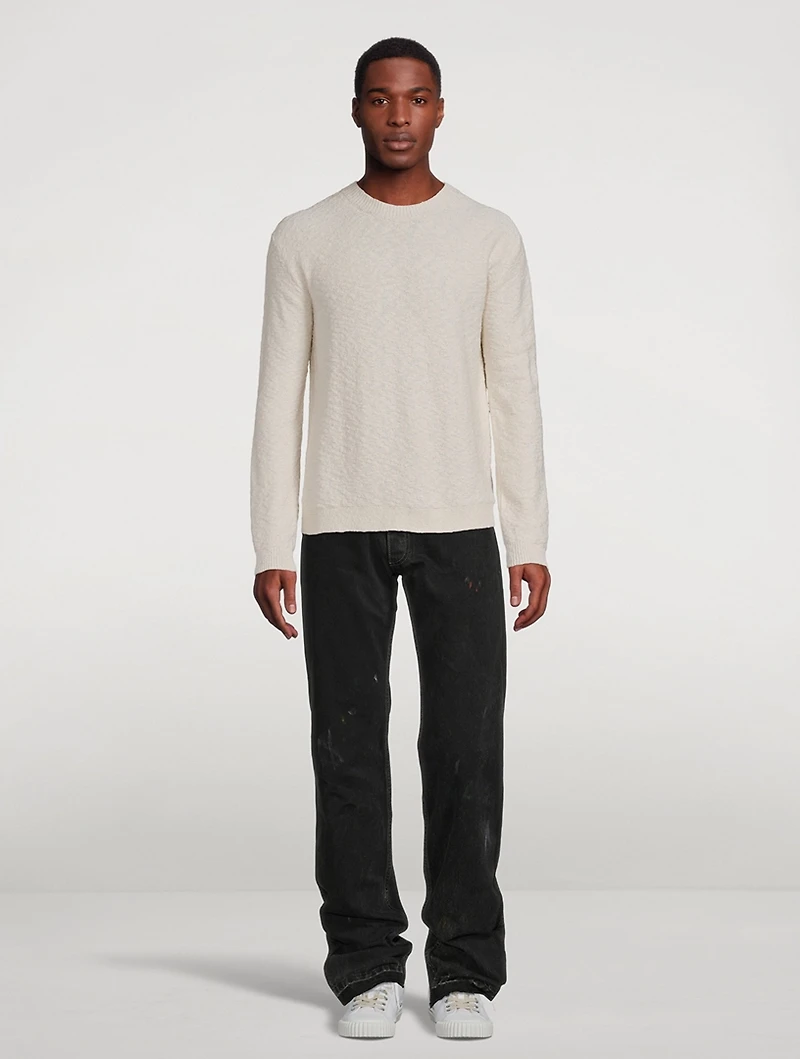 Boucle Long-Sleeve Sweater