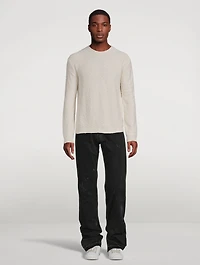 Boucle Long-Sleeve Sweater
