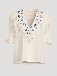 Rumi Cotton Embroidered Top