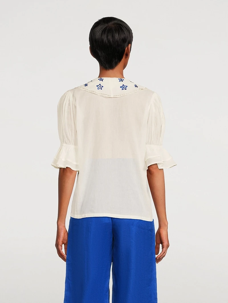 Rumi Cotton Embroidered Top