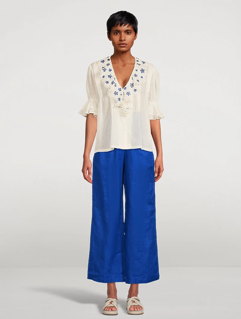 Rumi Cotton Embroidered Top