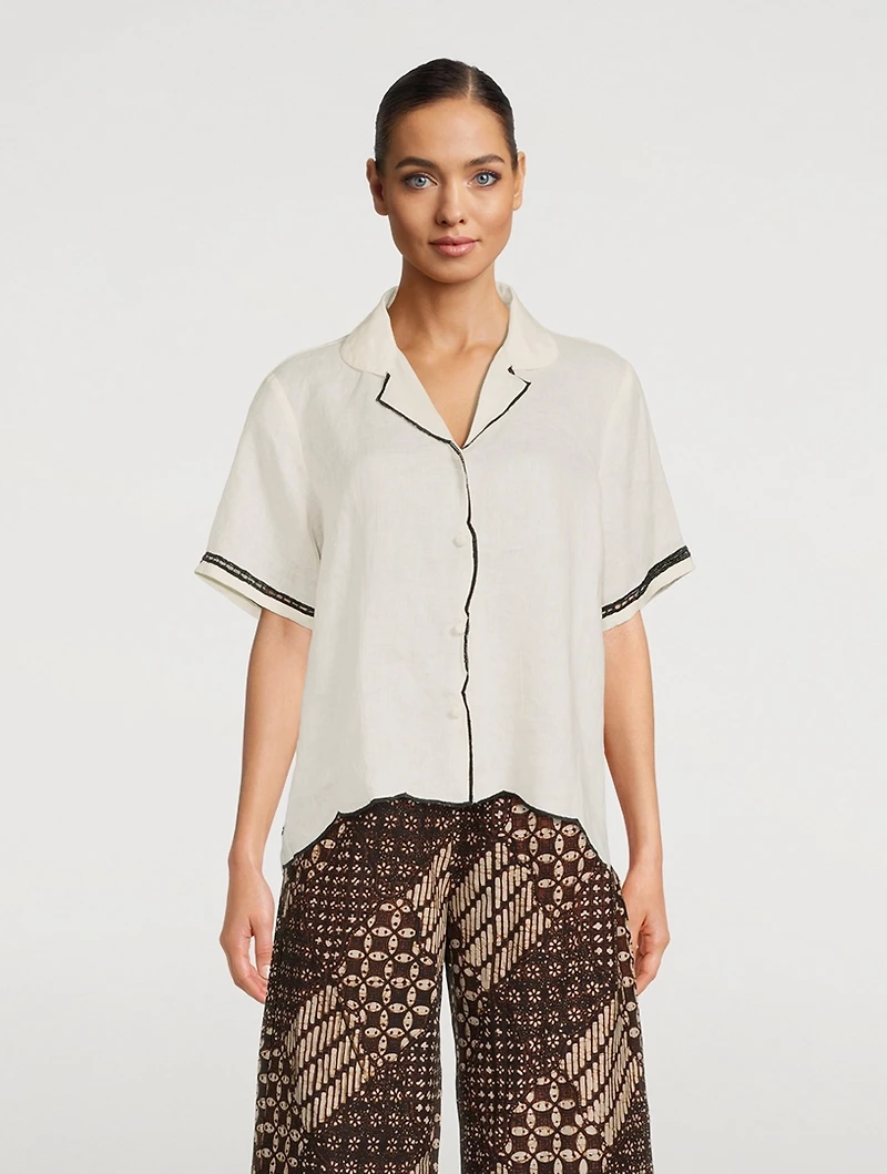 Carter Linen Short-Sleeve Shirt