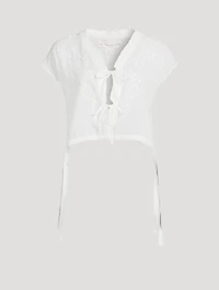 Anouk Cotton Embroidered Top